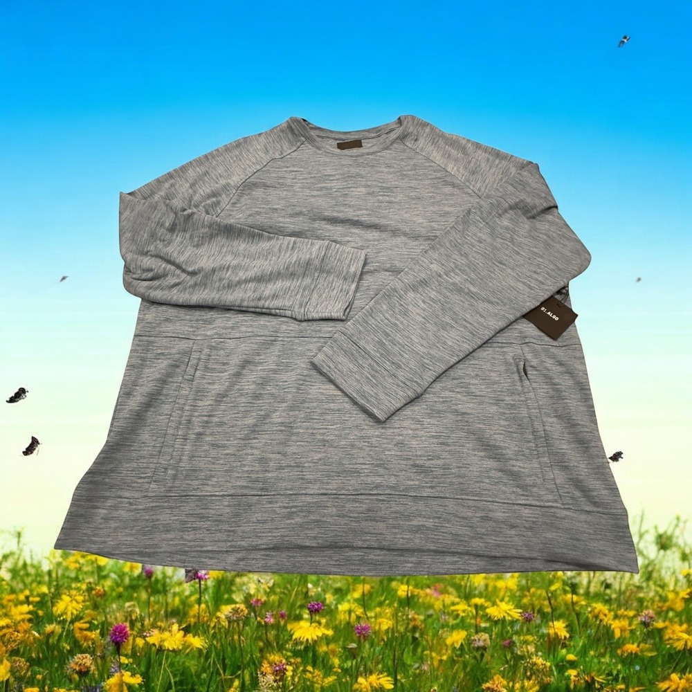 01.ALGO‎ Mens XXL Performance Pullover Long Sleeve Shirt Quick Dry Activewear
